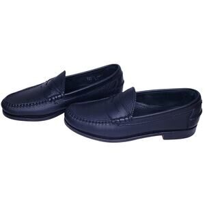 BROOKS BROTHERS Pebbled Leather Penny Loafers Hand Sewn Men's Size 11D in VGUC